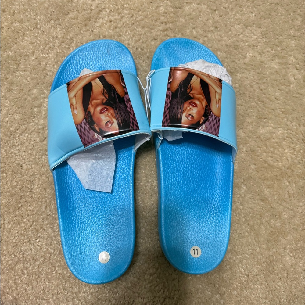 Size 10 Women’s - Cross Colours Aaliyah Legacy Blue Slide Sandals